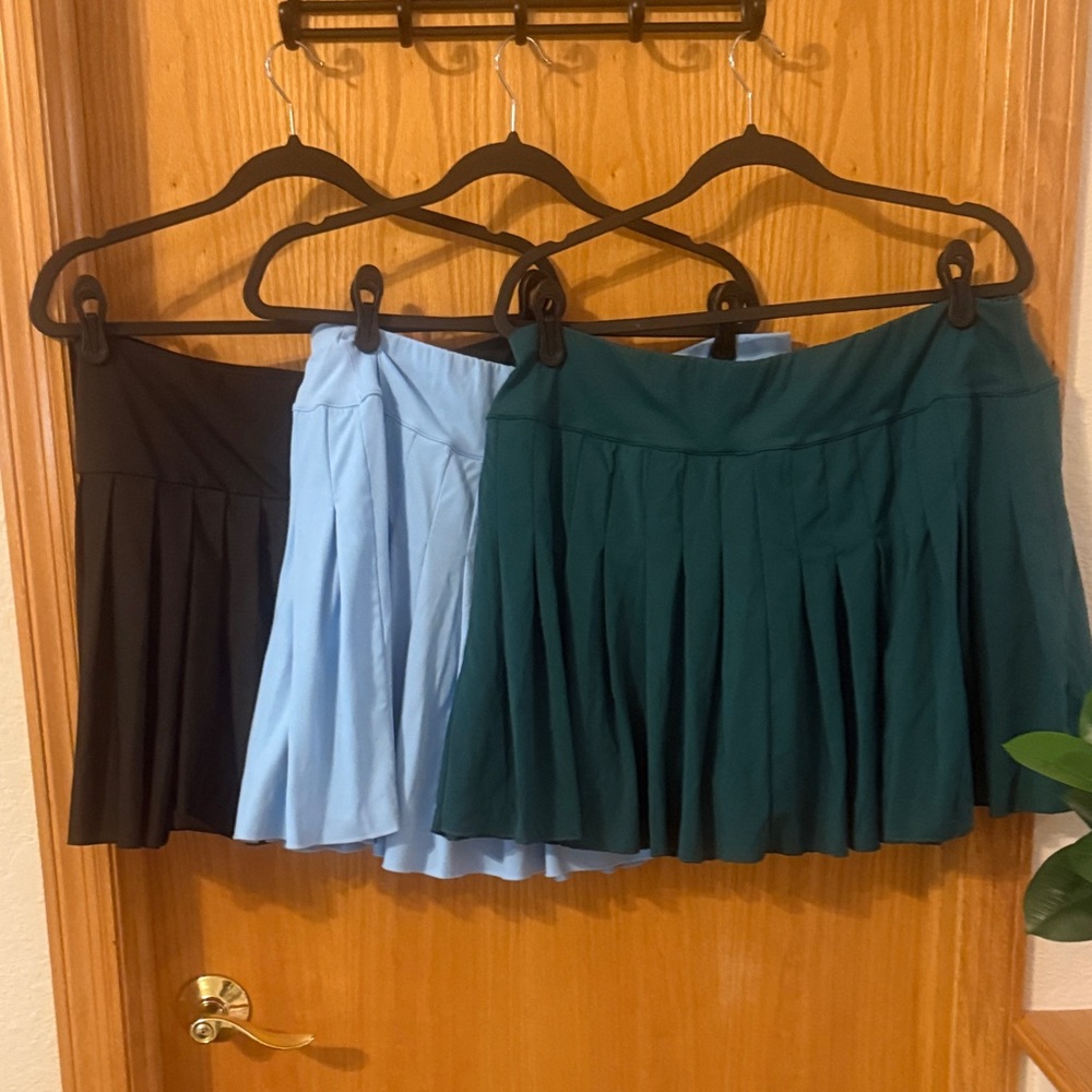 Golf Skort Bundle - Pleated Mini Skirt style with built in shorts